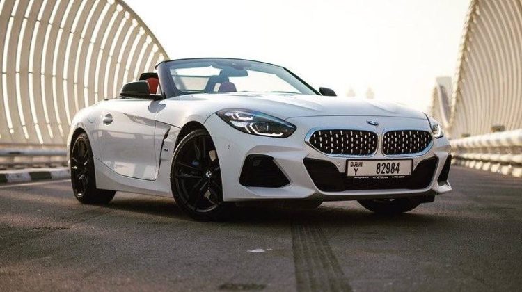 White BMW Z4 for rent