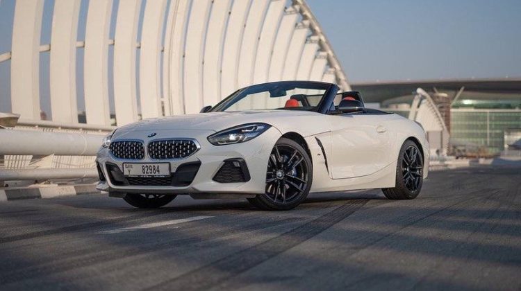 White BMW Z4 for rent