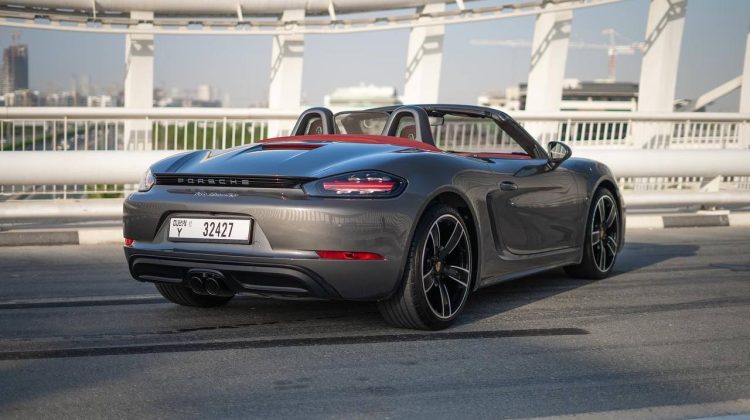 Porsche 718 Boxster S for rent Car Black